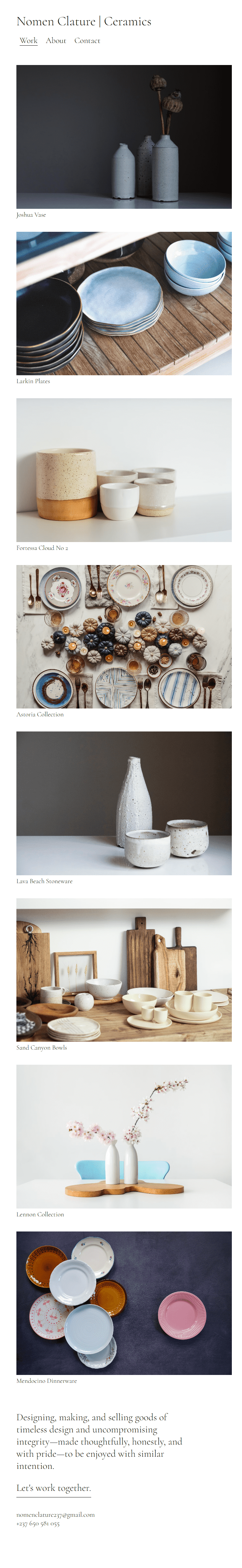 ceramics portfolio